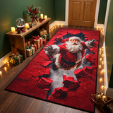 Christmas 3D Illusion Area Rug – Festive Holiday Floor Mat for Entryway, Hallway & Living Room